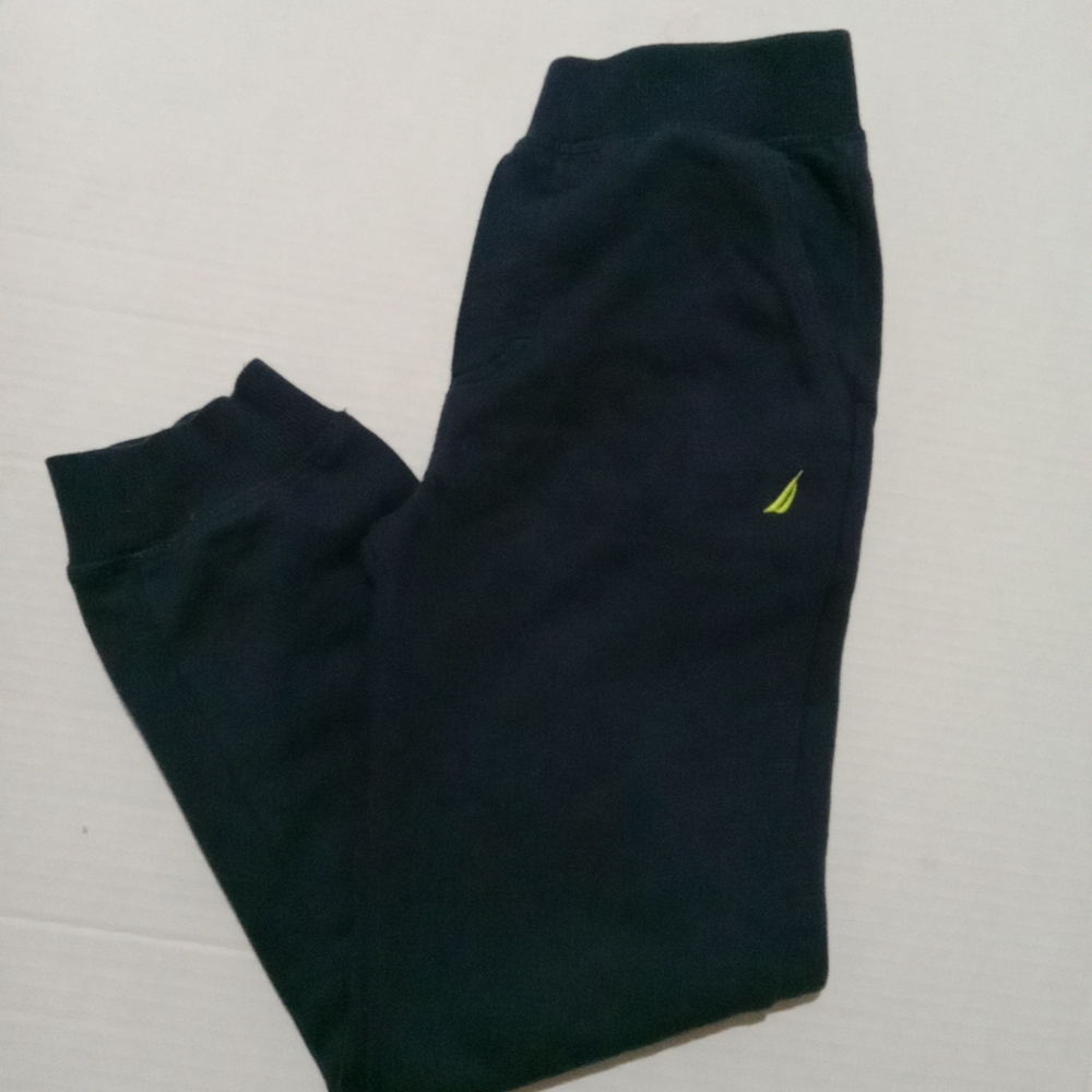 Nautica Dark Blue Cotton-Blend sweatpant Boys size 5